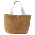 Borsa a tracolla a secchiello bohemien in rattan da donna - Design estivo intrecciato - Rattan