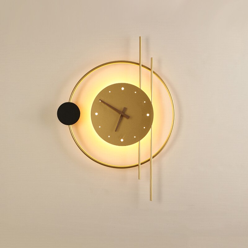 Zeitkunst Wandklok | Chic Horloge met Licht - Perfect voor een Verfijnde en Praktische Interieur - - Zeitkunst Wandklok | Chic Horloge met Licht - Perfect voor een Verfijnde en Praktische Interieur - Pantinoshop