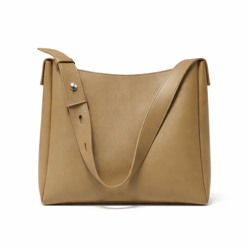 bags : Tote Bag Dames – Minimalistisch Design in Khaki van Pantino