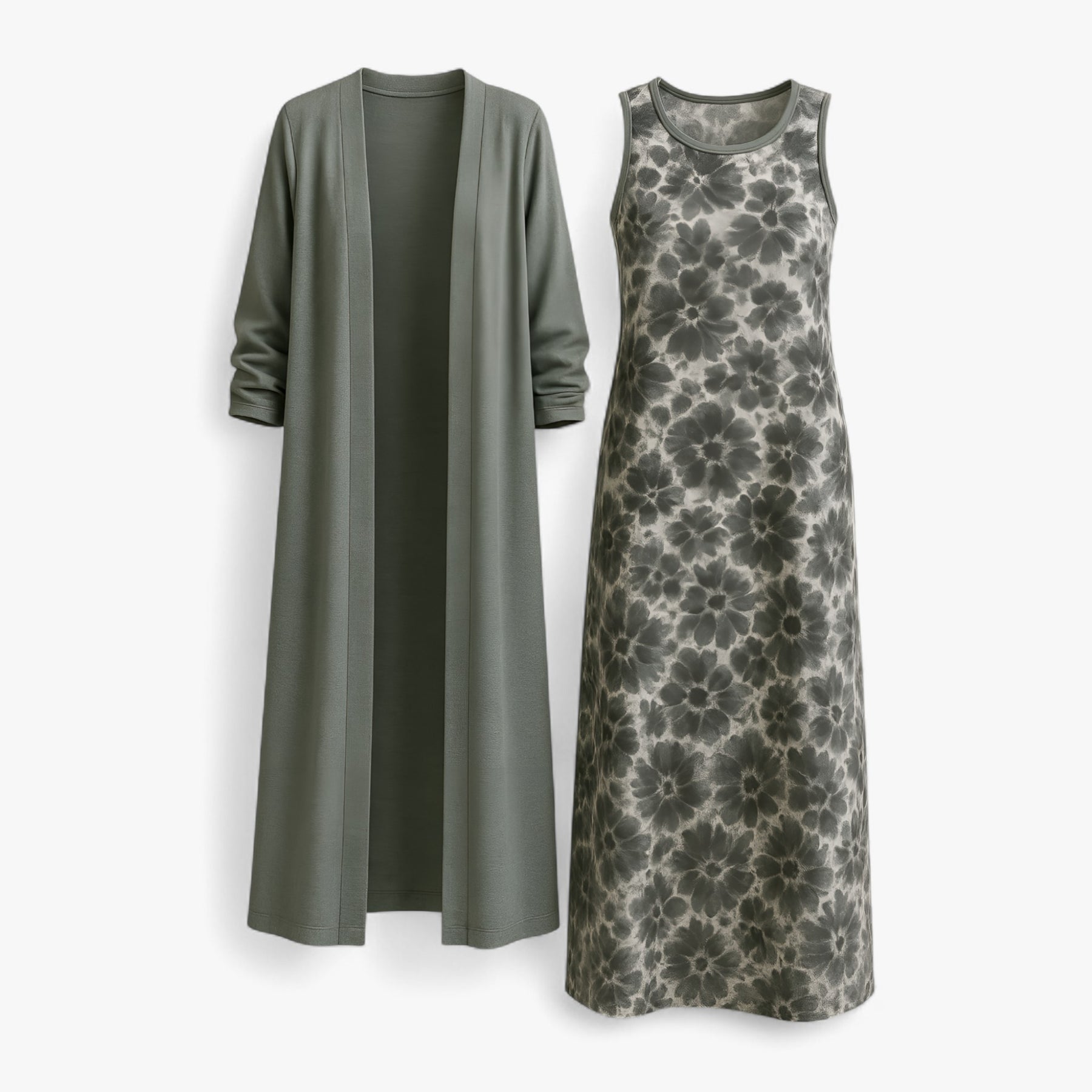 Women's Dress : Laverne | Tweedelige Set Dames in Grijs van Pantino