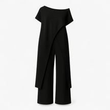 Women's Dress : Anouk | Tweedelige Set Dames Top en Pantalon in Zwart van Pantino