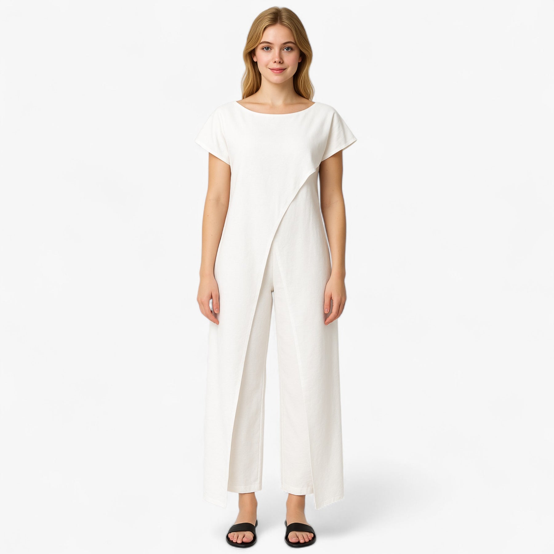 Women's Dress : Anouk | Tweedelige Set Dames Top en Pantalon in van Pantino