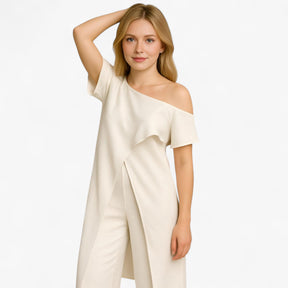 Women's Dress : Anouk | Tweedelige Set Dames Top en Pantalon in van Pantino