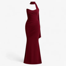 Dress : Trista | Tweedelige Set Dames met Elegante Top en Rok in Bordeaux van Pantino