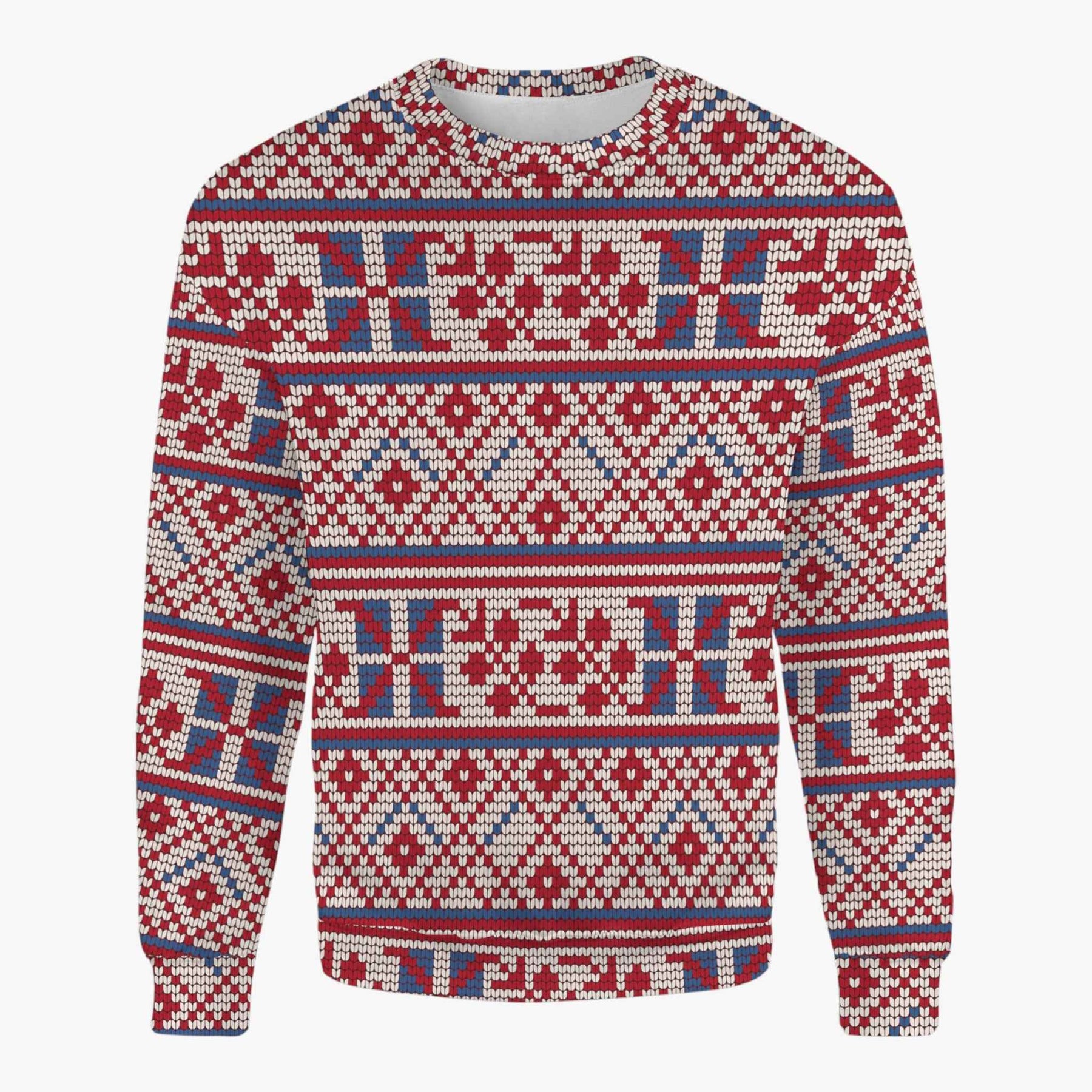 Sweaters : Unisex Casual Sweater met Sneeuwvlokken in Ontwerp 5 van Pantino