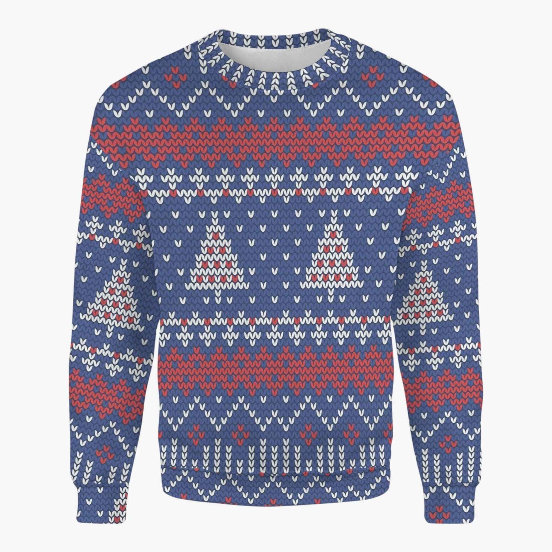 Sweaters : Unisex Casual Sweater met Sneeuwvlokken in Ontwerp 4 van Pantino