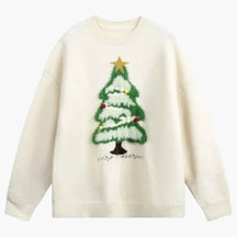 Sweaters : Unisex Warme Wintertrui voor Koude Dagen in Wit van Pantino