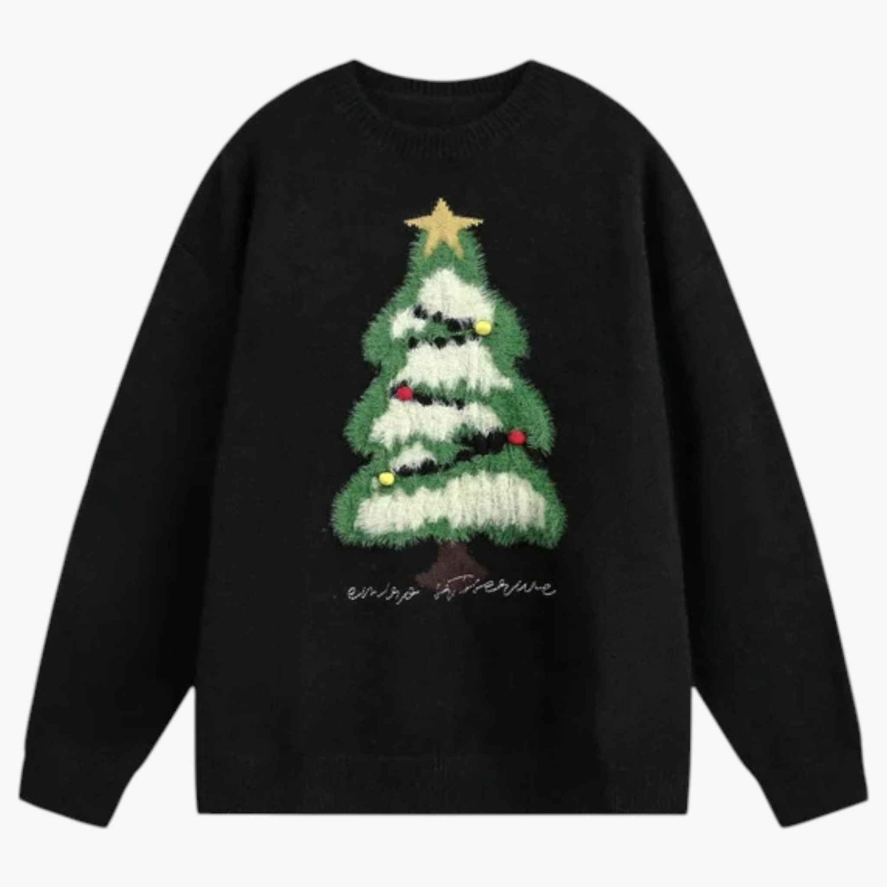 Sweaters : Unisex Warme Wintertrui voor Koude Dagen in Zwart van Pantino