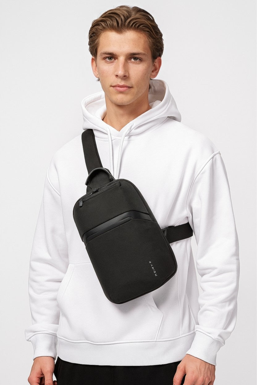 bags : Rory | Bange Oxford Schoudertas – Zwart, voor Reizen en Dagelijks Gebruik in van Pantinoshop