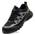 Scarpe Uomo Nero Grigio - Scarpe Antinfortunistiche con Punta di Sicurezza Larga