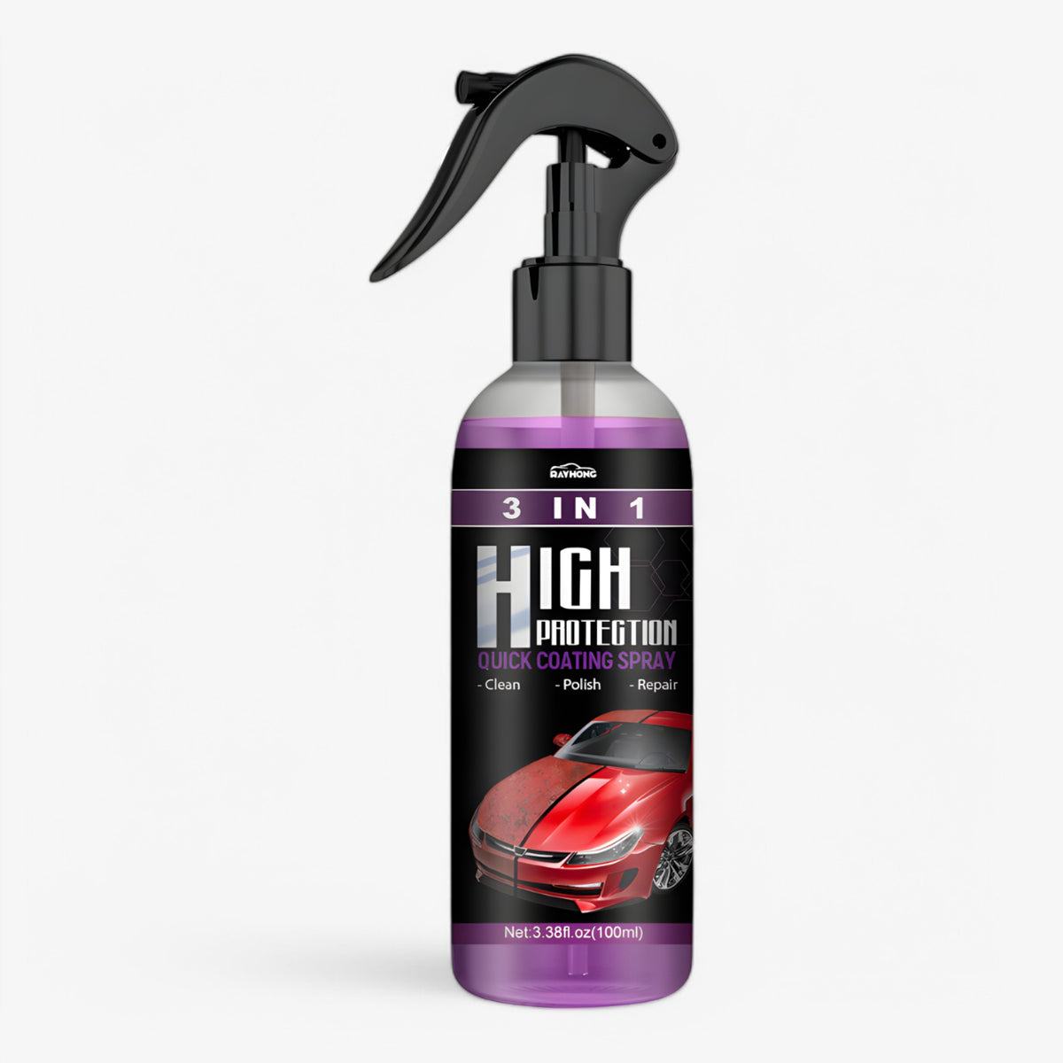 CeramicCoating - 3 in 1 keramische spray voor auto's - 1+2 Gratis 12 op voorraad - - Pantino