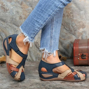 Lisa | Luxe Comfort Zijden Sandalen - Elegante Dames Sandalen voor Verfijnde Stijl en Gemak - Blauw - Lisa | Luxe Comfort Zijden Sandalen - Elegante Dames Sandalen voor Verfijnde Stijl en Gemak - € - Pantino