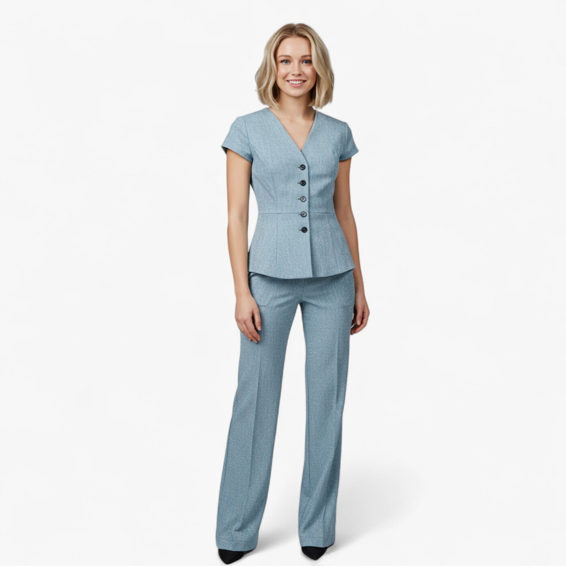 Women's Dress : Aria | Vrouwen Elegante Top en Broek Set in van Pantino