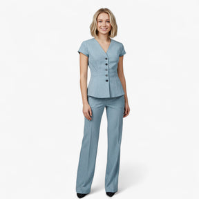 Women's Dress : Aria | Vrouwen Elegante Top en Broek Set in van Pantino
