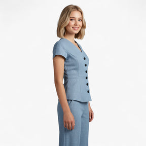 Women's Dress : Aria | Vrouwen Elegante Top en Broek Set in van Pantino