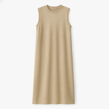 Women's Dress : Phoebe | Vrouwen Lange Zomerjurk in Khaki van Pantino