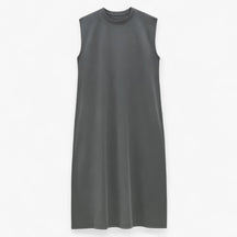 Women's Dress : Phoebe | Vrouwen Lange Zomerjurk in Donkergrijs van Pantino