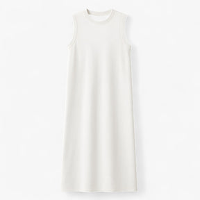 Women's Dress : Phoebe | Vrouwen Lange Zomerjurk in Wit van Pantino
