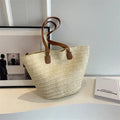 Mandschoudertas Dames - Gevlochten Stro Rustiek Design - Stro