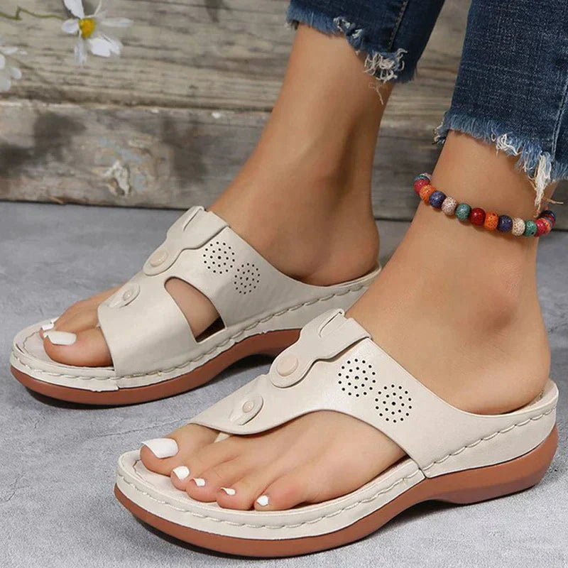 Roos | Dames Sandalen - Vegan Bio Ontwerp voor Een Verfijnde en Duurzame Stijl - Beige - Roos | Dames Sandalen - Vegan Bio Ontwerp voor Een Verfijnde en Duurzame Stijl - Pantino