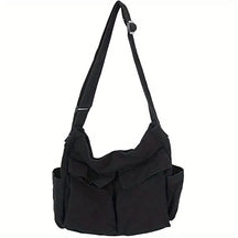 Handbags : JOSEPHINA - Vintage canvas crossbody-handtas voor dames in zwart van Pantino