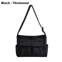 Handbags : JOSEPHINA - Vintage canvas crossbody-handtas voor dames in Zwart-verdikt van Pantino