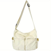 Handbags : JOSEPHINA - Vintage canvas crossbody-handtas voor dames in Wit van Pantino