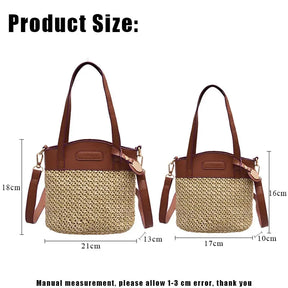 bags : DORA - Dames Schoudertas met Geweven Patroon en PU-Patchwork in van Pantino