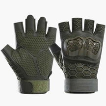 Gloves : Zayne | Tactische halve handschoenen tegen slip- en slijtvastheid in Battle Green van Pantino