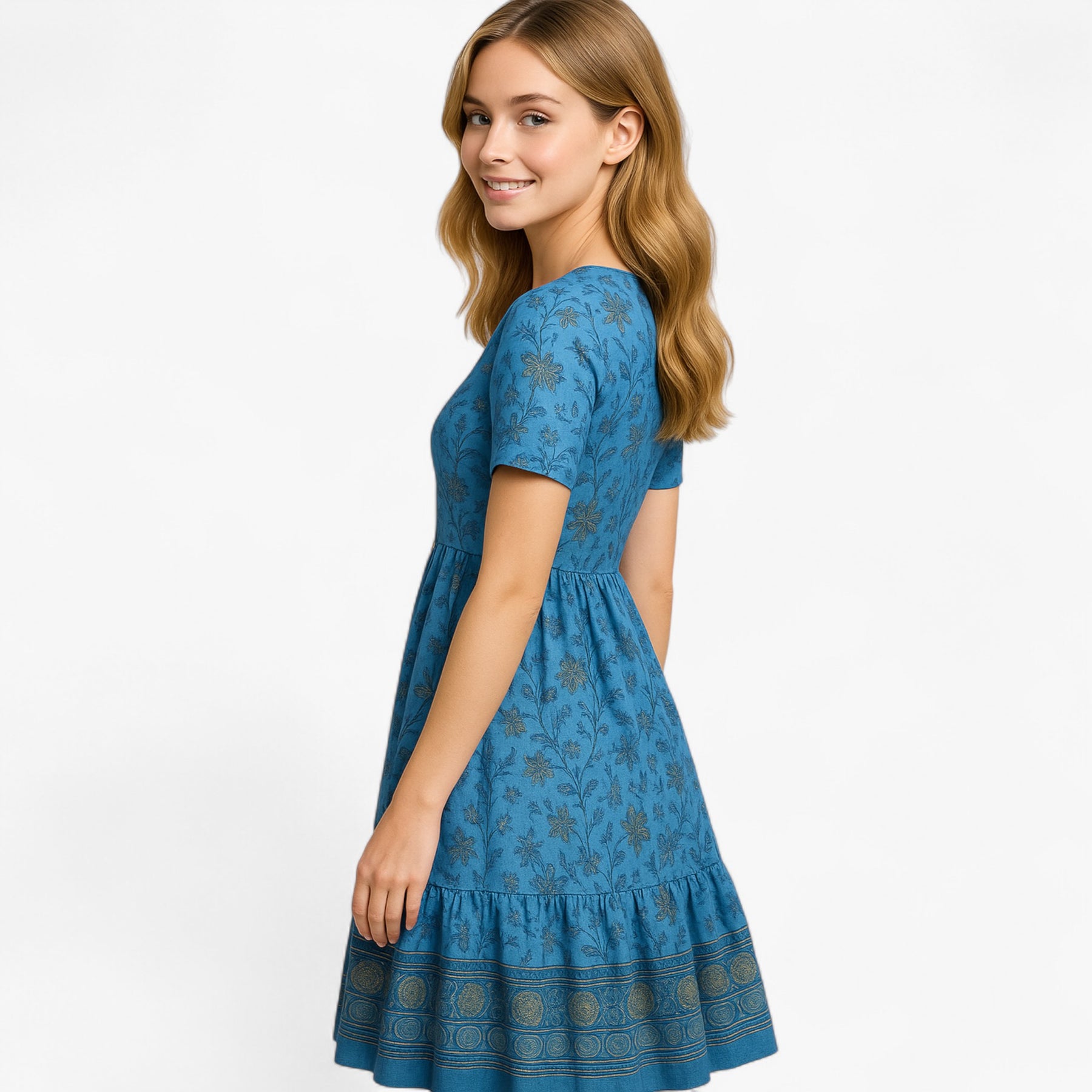 Women's Dress : Rebecca | Zomerjurk Dames Met Bloemenprint Casual in van Pantino
