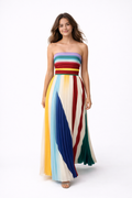 Vestido de verano multicolor para mujer - Cómodo