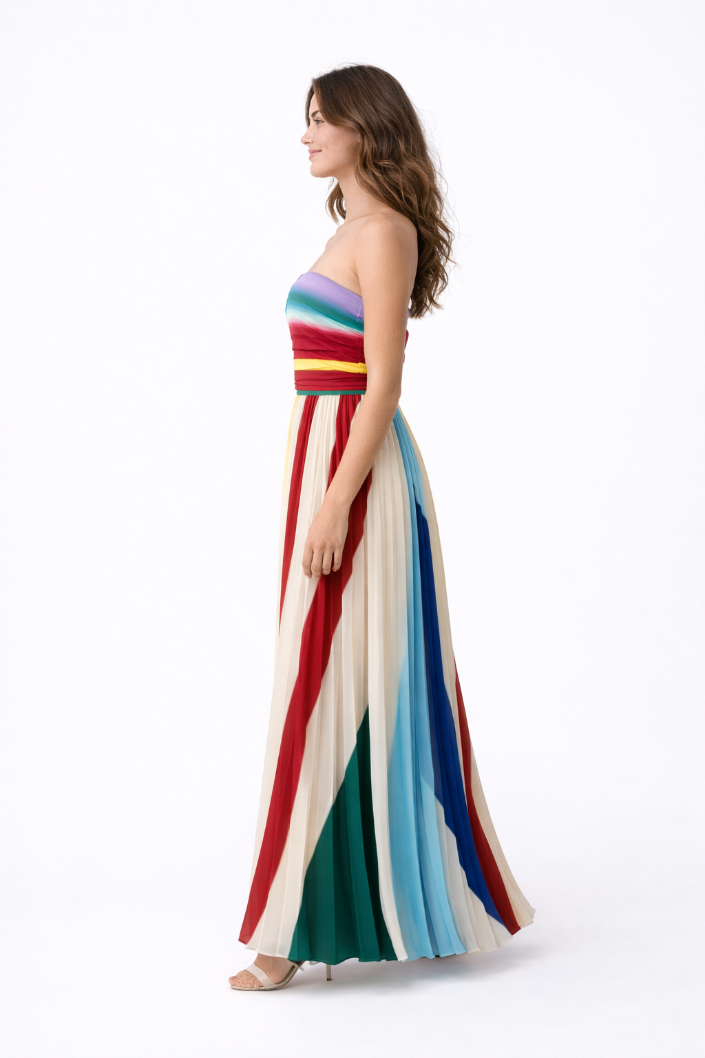Women's Dress : Zomerjurk Dames Multicolor - Comfortabele in van Pantino