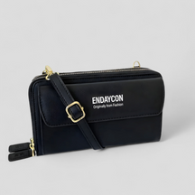 bags : EviBella | Compact Telefoontasje in Zwart van Pantino
