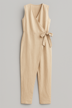 (Pinterest) Jumpsuits : Leona | Jumpsuit Dames Zonder Mouwen in Beige van Pantino