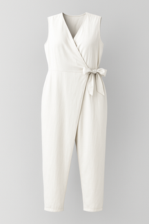 (Pinterest) Jumpsuits : Leona | Jumpsuit Dames Zonder Mouwen in Wit van Pantino