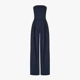 (Pinterest) Jumpsuits : Daria | Jumpsuit met Ingebouwd Korset voor Dames in Donkerblauw van Pantino