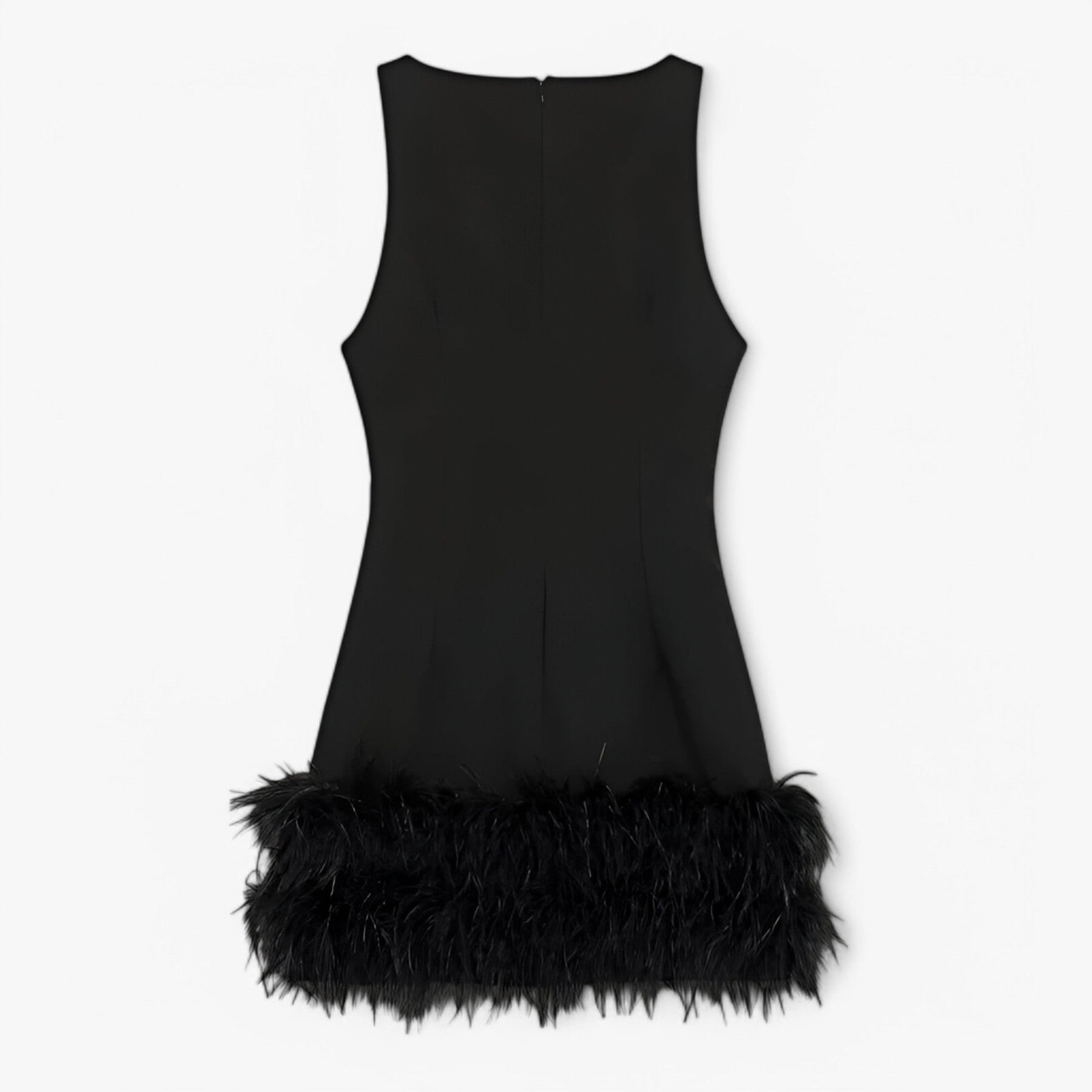 Damesjurken : Seraphina | Mini Jurk met Veren voor Dames in van Pantino