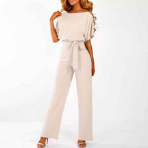 Combinaison Femme Fluide Élégante Ceinturée Large Parfaite