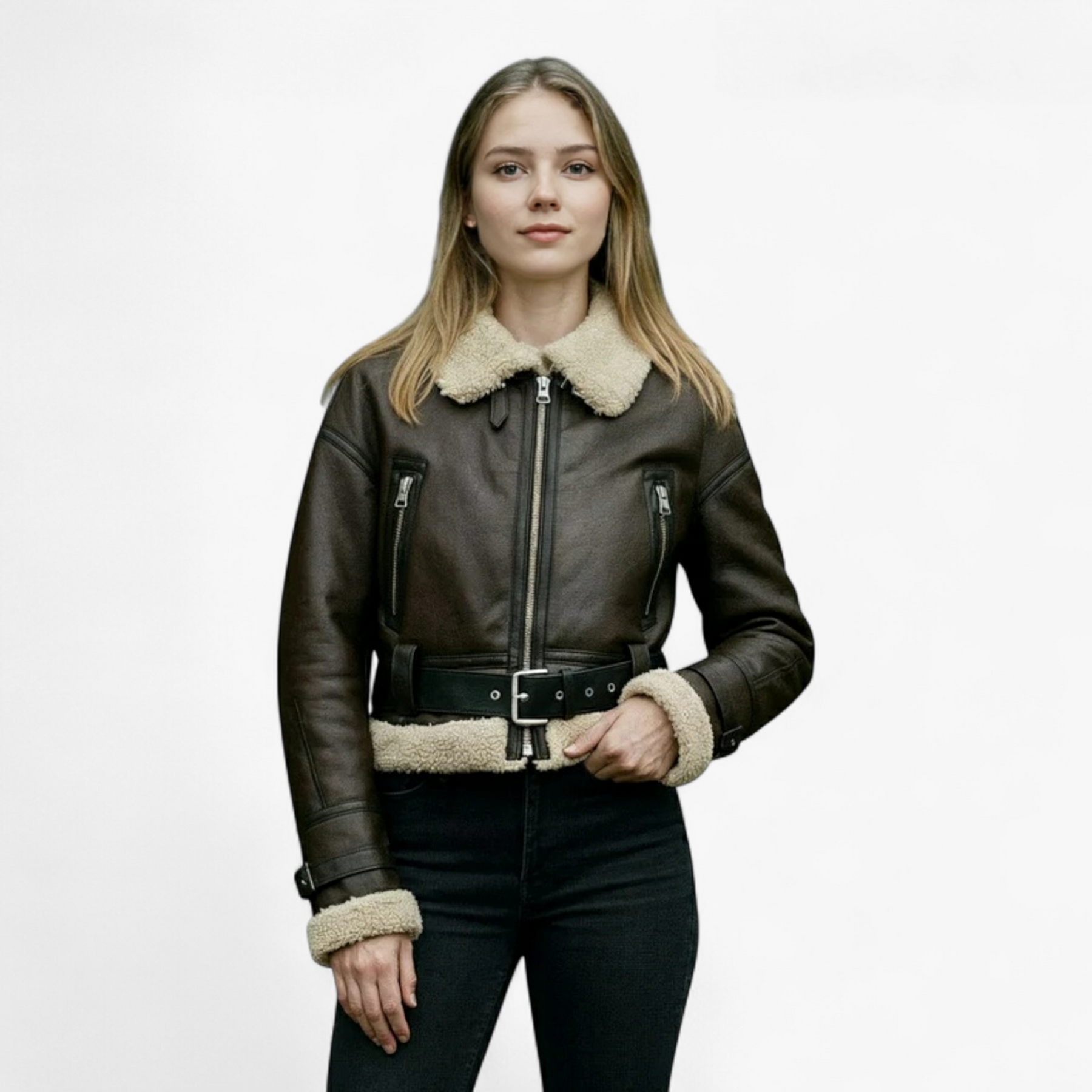 Jacket : Sophie | Dames Vintage Lange Mouw Jasje in van Pantino
