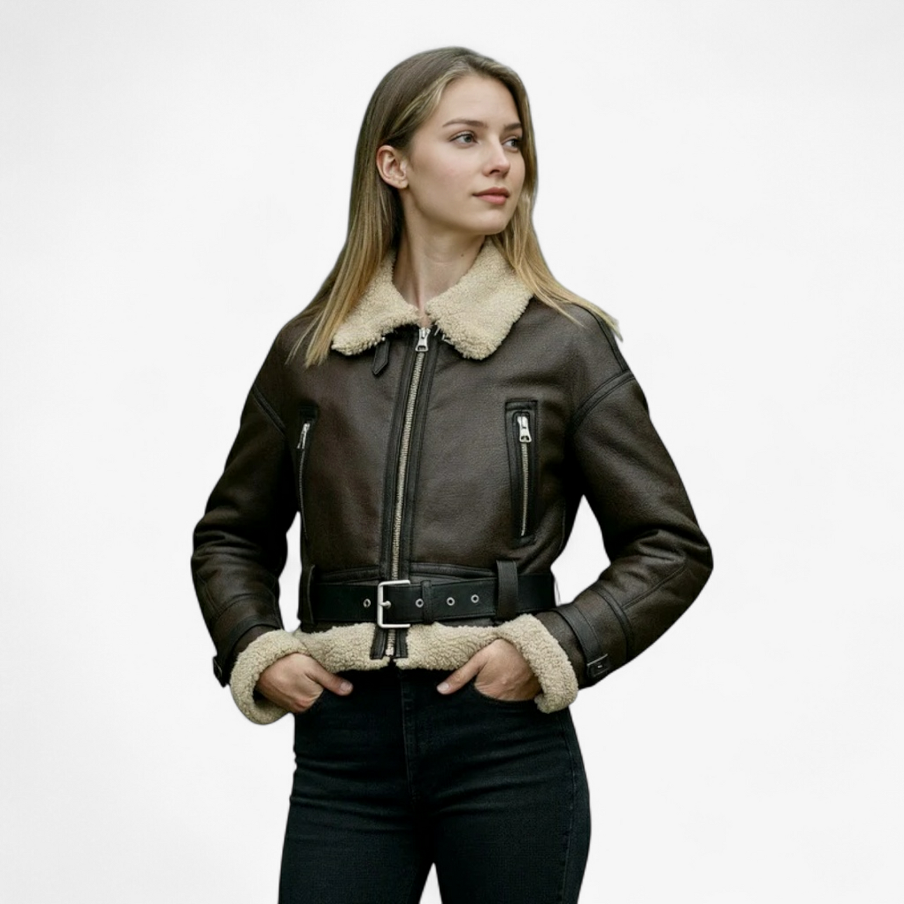 Jacket : Sophie | Dames Vintage Lange Mouw Jasje in van Pantino