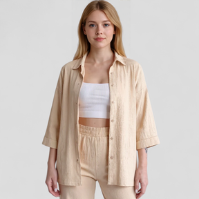 Women Set : Claudia | Vrouwen Casual Zomer Set met Blouse en Broek in van Pantino