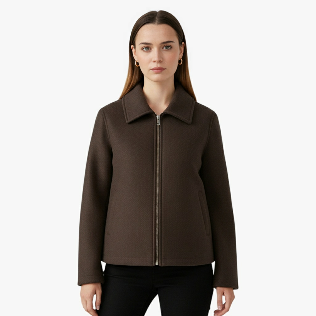 Damesjassen & -jacks : Malia | Dames Vintage Wollen Winterjas voor Koude Maanden in van Pantino