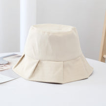 Veala | Zomer Solid Bucket Hat - Weiss - hats - Pantino