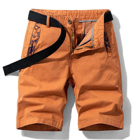 Aaron | Casual shorts met riem - Oranje - Aaron | Casual shorts met riem - € - Pantinoshop