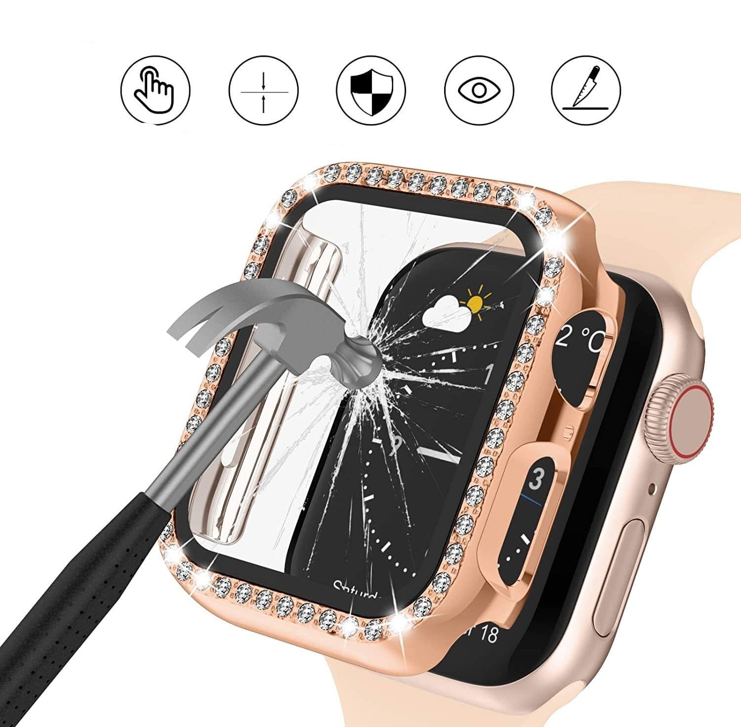 Diamond Hoes voor Apple Watch - - 0 - Pantino