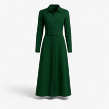 Women's Dress : Maggie | Dames Elegante Lange Maxi Jurk voor Zomer in Groen van Pantino