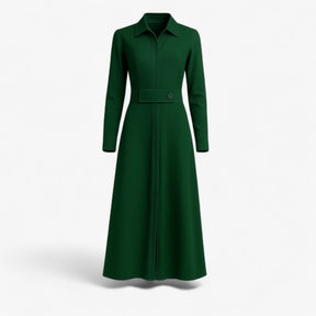 Women's Dress : Maggie | Dames Elegante Lange Maxi Jurk voor Zomer in Groen van Pantino