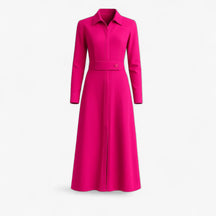 Women's Dress : Maggie | Dames Elegante Lange Maxi Jurk voor Zomer in Roze van Pantino