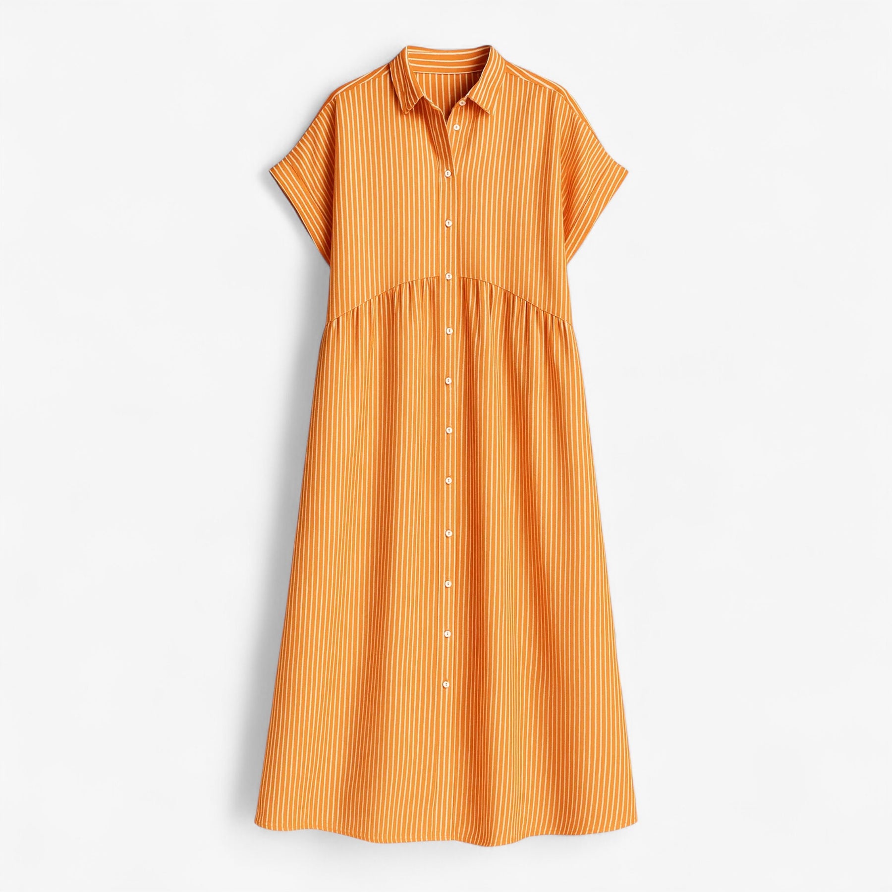 Dress : Freja | Let og Løs Sommerkjole til Damer in Oranje van Pantinoshop