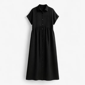 Dress : Freja | Let og Løs Sommerkjole til Damer in Zwart van Pantinoshop
